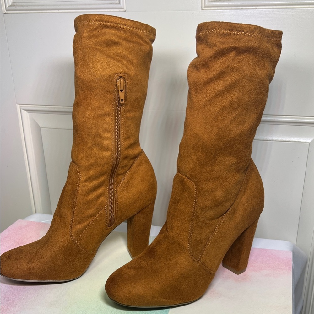 Rouge! Women's Brown Heeled Boots